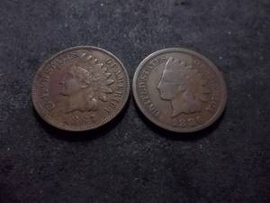 1886, 1887 Indian Head Cents