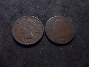 1888, 1889 Indian Head Cents