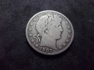 1907 Barber Half Dollar