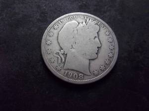 1908 O Barber Half Dollar