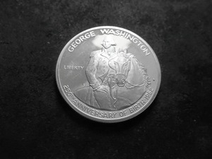 George Washington 250th Birthday Silver Half Dollar Proof