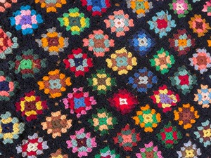 Colorful Afgan Throw