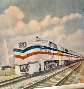 The Freedom Train Vintage Print