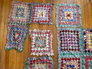Unfinished Quilt and Extra Pieces