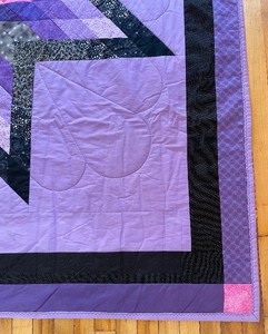 Purple and Black Quilt