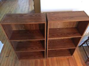 Two Three Shelf Bookcases