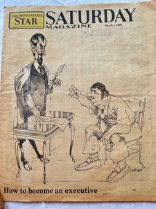 Vintage How to Draw Dogs Book and an Issue of the Minneapolis Star Newspaper