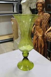 lot 1231 image: Glass Vase 11Dx24H