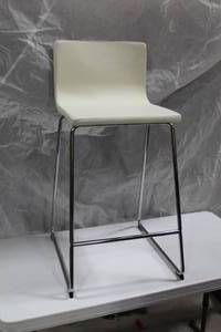 lot 1314 image: Metal Stool with Padded Seat 18Wx20Dx36H