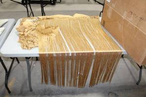 lot 1261 image: Lot of (2) String Curtain Nassau Honey Gold 12L