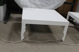 lot 1324 image: Modani Coffee Table White 32Wx32Dx16H