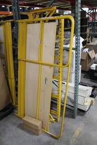 lot 1220 image: Scaffolding - Arms (x2), Casters (x4), Platform (x1), Safety Rail (x1)
