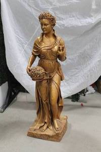 lot 1219 image: Design Toscano The Four Goddesses of the Seasons Spring Statue 62 Bronze 18Wx18Dx62H