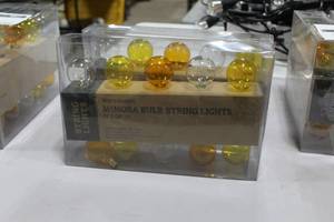 lot 1361 image: Lot of (2) World Market Mimosa Bulb String Lights Set of 10 (in box)