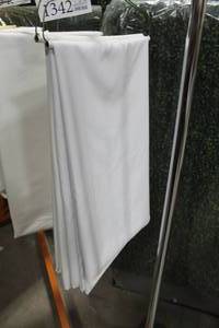 lot 1342 image: Lot of (2) Un-Cut Fabric White