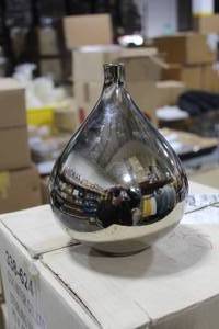 lot 1502 image: Lot of (4) Table Vase Sterling 6Dx8H (in box)