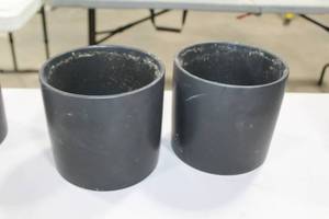 lot 1545 image: Lot of (2) Ceramic Pot Black 6Dx 5-12H