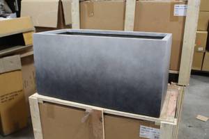 lot 1552 image: Ombre Trough Planter Indigo 39-12Lx20Wx20H VTHY-011A (in box)