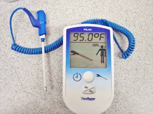 MSRP $350&nbspFilac Fastemp Oral Thermometer Unit With Antitheft System - Great Working Condition&nbsp Has a Small Crack On Back However Does Not Affect Functionality