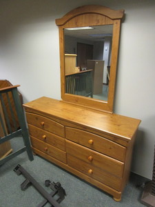 FULL BED WITH DRESSER AND MIRROR