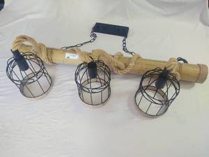 Bamboo Rope Pendant Light