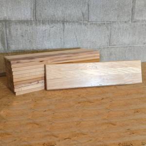 (14) Solid Hickory Drawer Fronts - 24 x 6