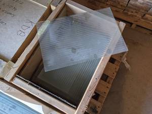 (11) Sheets of Ribbed Glass - 17-38 x 11-38