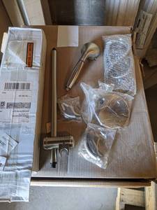 Brushed Nickel Handheld Showerhead Assembly