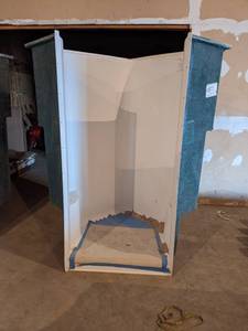 New Fiberglass Corner Shower - 49 x 49 x 76