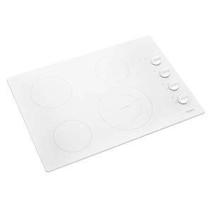 BRAND NEW White 30 Whirlpool Electric Ceramic Glass Cooktop with Dual Radiant Element - WCE55US0HW01