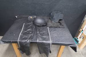 HARLEY DAVIDSON RIDING PANTS AND RIDING HELMETS