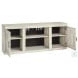 Signature Design by Ashley, Bellaby Large TV Stand with Fireplace Option Whitewash, EW0331-168 - BRAND NEW - NO RESERVE