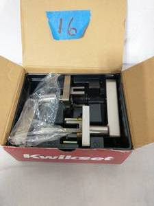 KWICKSET Halifax Square Satin Nickel Passage HallCloset Door Lever