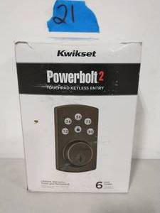 KWICKSET Powerbolt2 Venetian Bronze Single Cylinder Electronic Deadbolt Featuring SmartKey Security