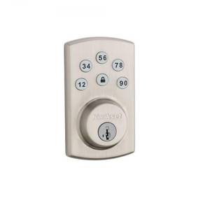 KWICKSET Powerbolt2 Satin Nickel Single Cylinder Electronic Deadbolt Featuring SmartKey Security