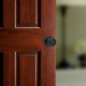 4 COPPER CREEK Colonial Black Privacy BedBath Door Knob
