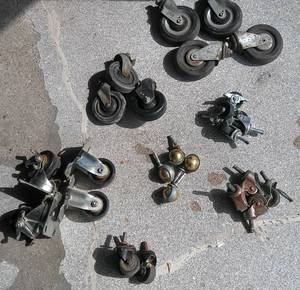 Bucket of Roller Wheels