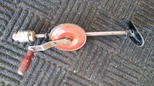 Vintage Mohawk Hand Drill W Shoulder Plate