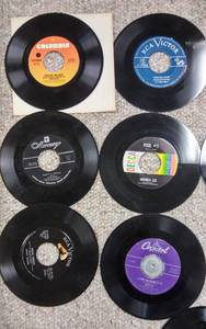 Classic 45 RPM Records - Brenda Lee, Johnny Cash, Bill Haley, Patti Page, Peggy Lee, Teresa Brewer, Willie Nelson and More