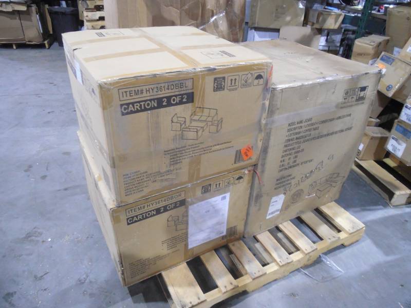 WHOLESALE PALLET LOT OF FURNITURE PARTS