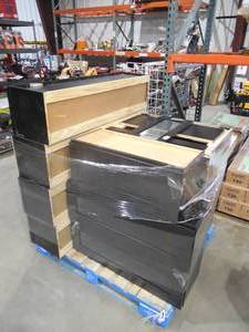 KRAFTMAID CABINET LOT - BLACK