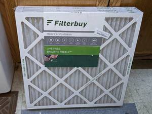 lot 102 image: 4 FilterBuy 20 x 20 x 1 Filters, New