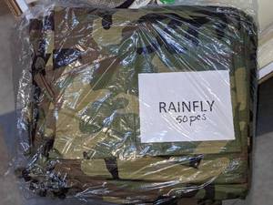 lot 36 image: Large Lot of USMC Combat Tent Transport & Rainfly Bags
