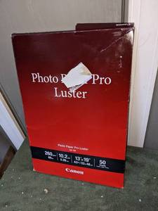 lot 74 image: Canon Photo Pro Luster Paper, 13 x 19