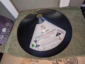 lot 119 image: Galvanized Steel Squirrel Guard Baffle