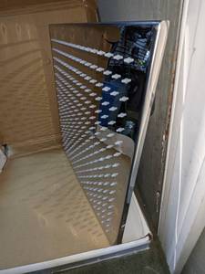 lot 118 image: RUZ 16 Square LED Adjustable Fixed Mount Rain Shower Head