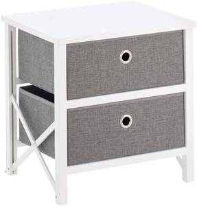lot 76 image: mDesign 2 Drawer Foldable Dresser Storage Unit