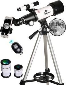 lot 49 image: Gskyer Telescope, 70mm Aperture 400mm AZ Mount Astronomical Refracting Telescope for Kids
