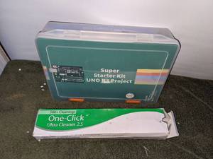 lot 158 image: ELEGOO UNO R3 Project Super Starter Kit & Fujikara One-Click Ultra Cleaner 2.5