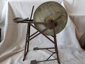 lot 16 image: Antique Sharpening Wheel